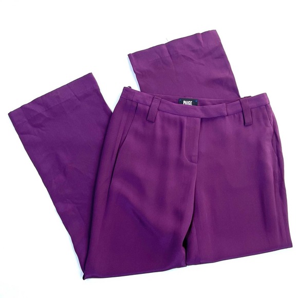PAIGE Purple Women's Trousers - Picture 1 of 3